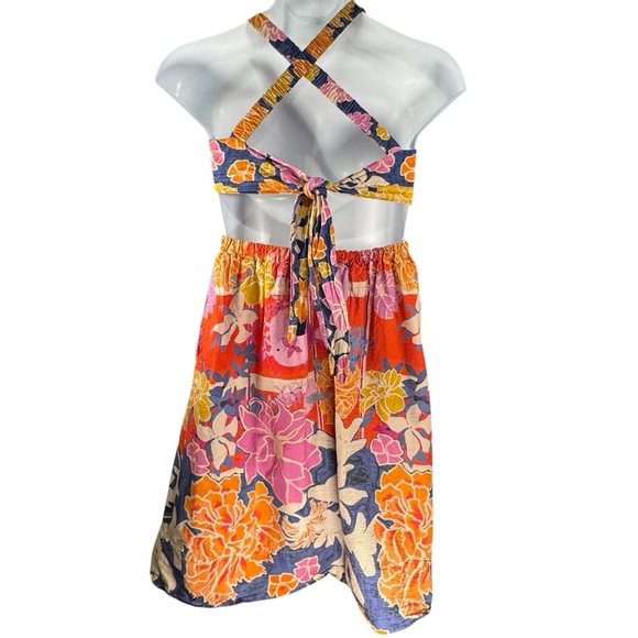 Maeve Anthropologie Colorful Halter Dress Size 2 - Picture 2 of 6